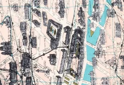 Paris Map Scarf