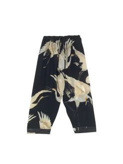Stork Black Crepe Lounge Pants