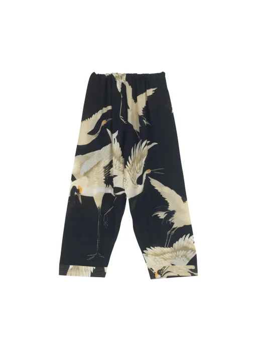 Stork Black Crepe Lounge Pants