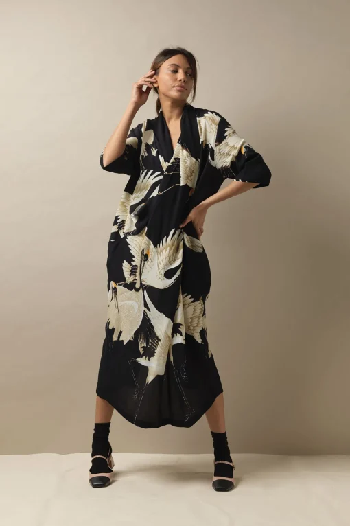 Stork Black Rachel Dress