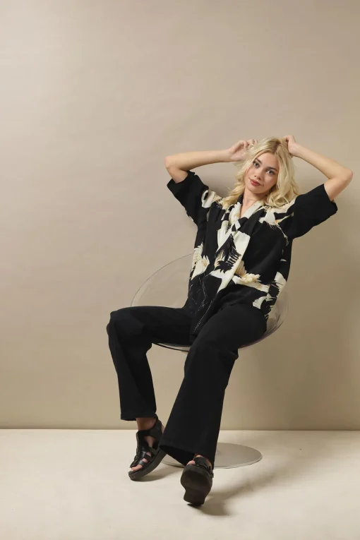 Stork Black Rachel Top