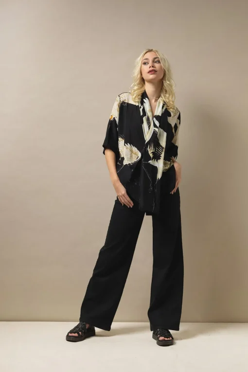 Stork Black Rachel Top