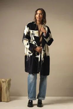 Stork Black Velvet Boyfriend Jacket