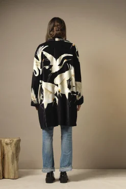 Stork Black Velvet Boyfriend Jacket