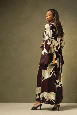 Stork Burgundy Palazzo Pant