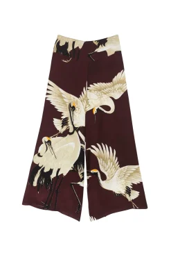 Stork Burgundy Palazzo Pant