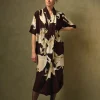 Stork Burgundy Rachel Dress