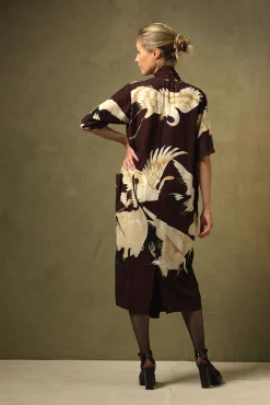 Stork Burgundy Rachel Dress
