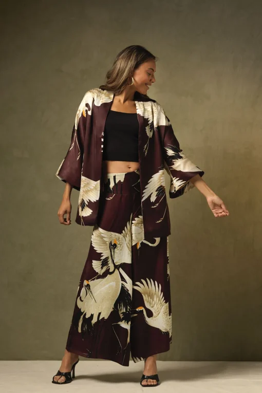 Stork Burgundy Wrap Jacket
