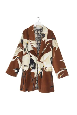 Stork Cigar Velvet Boyfriend Jacket