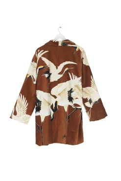 Stork Cigar Velvet Boyfriend Jacket