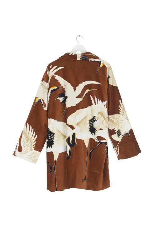 Stork Cigar Velvet Boyfriend Jacket