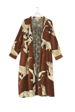 Stork Cigar Velvet Duster Coat