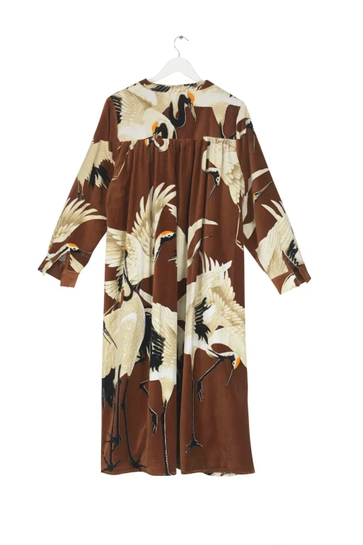 Stork Cigar Velvet Duster Coat
