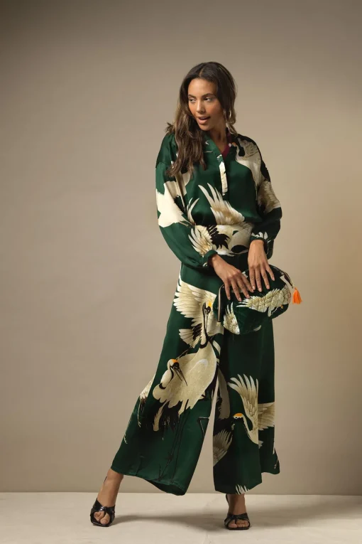Stork Forest Green Darcy Shirt