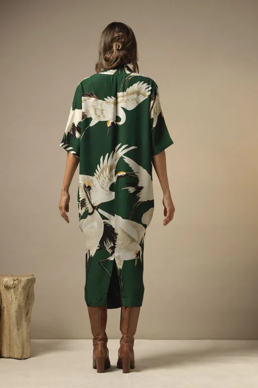 Stork Forest Green Rachel Dress