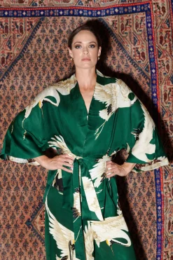 Stork Forest Green Wrap Jacket