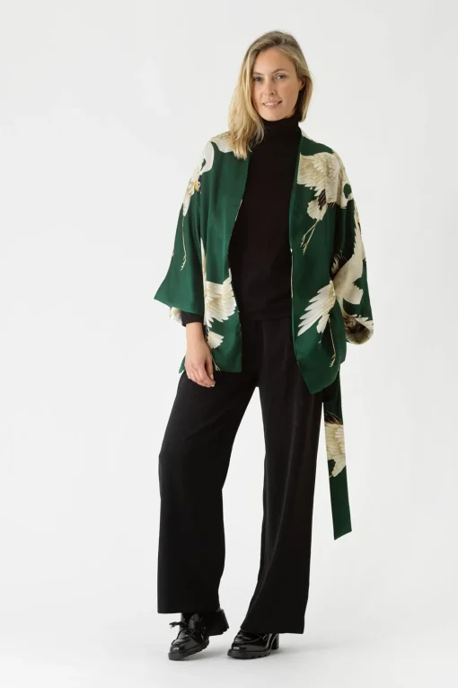 Stork Forest Green Wrap Jacket
