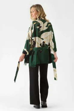 Stork Forest Green Wrap Jacket
