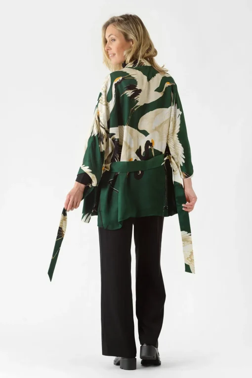 Stork Forest Green Wrap Jacket