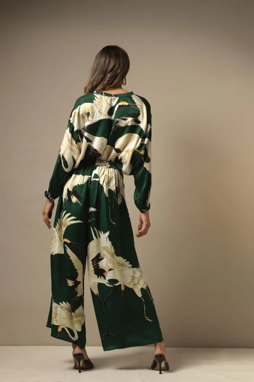Stork Forest Palazzo Pant