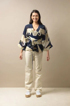Stork Navy Obi Belt