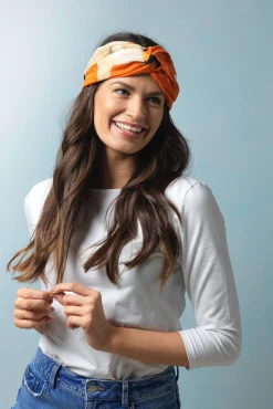 Stork Orange Headband