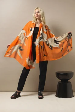 Stork Orange Scarf