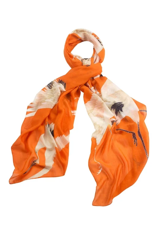 Stork Orange Scarf