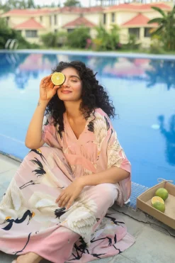 Stork Pink Margeux Kaftan