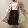 Stork Pink Velvet Duster Coat