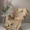Stork Pink Velvet Throw