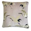 Stork Plaster Pink Square Velvet Cushion