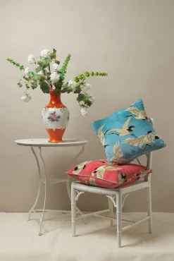 Stork Sky Square Velvet Cushion