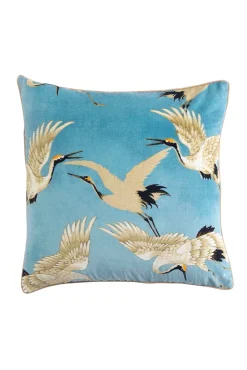Stork Sky Square Velvet Cushion