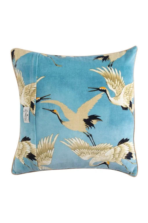 Stork Sky Square Velvet Cushion