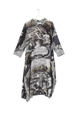 Sunburst Grey Asymmetric Dress