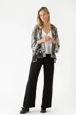 Sunburst Grey Kimono