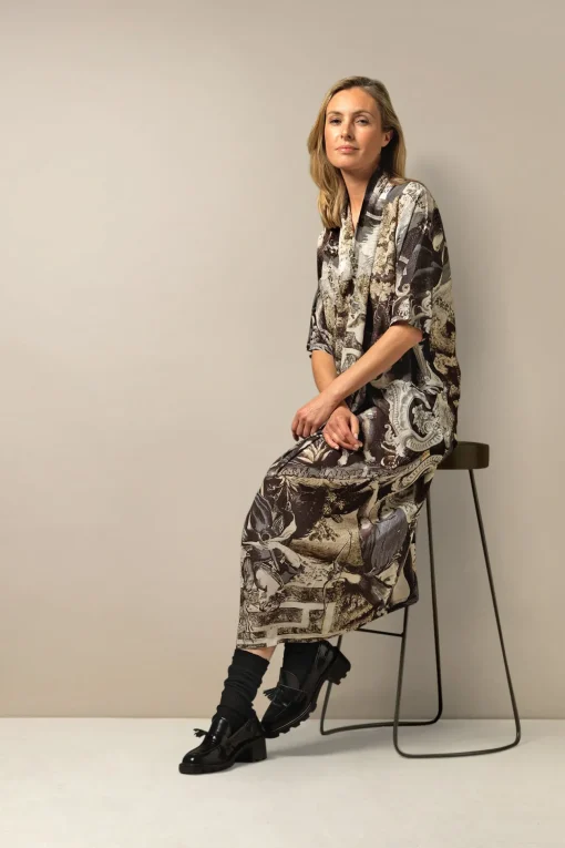 Sunburst Grey Rachel Dress