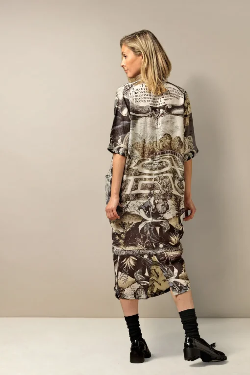 Sunburst Grey Rachel Dress