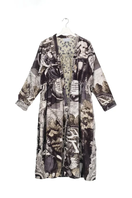 Sunburst Grey Velvet Duster