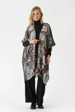 Sunburst Grey Wool Throwover
