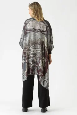 Sunburst Grey Wool Throwover
