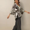 Sunburst Grey Wrap Jacket