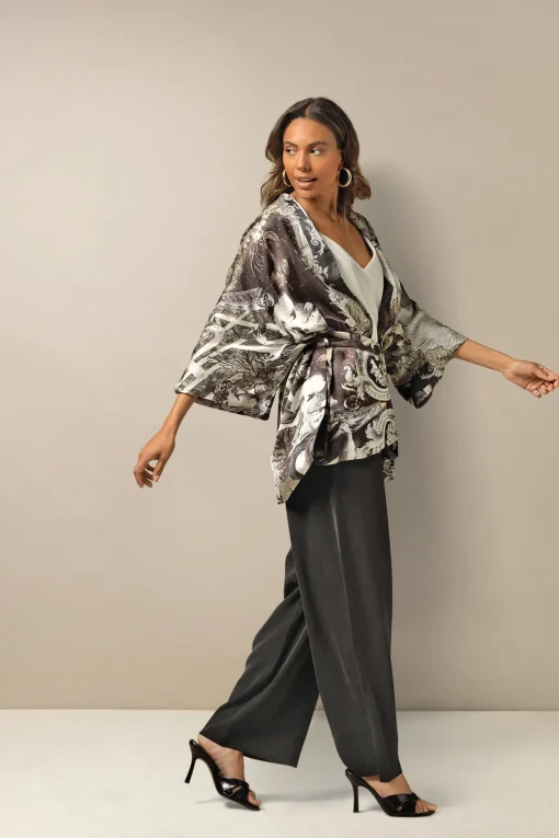Sunburst Grey Wrap Jacket