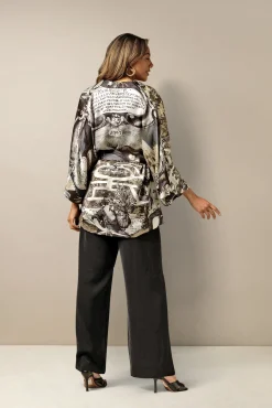 Sunburst Grey Wrap Jacket