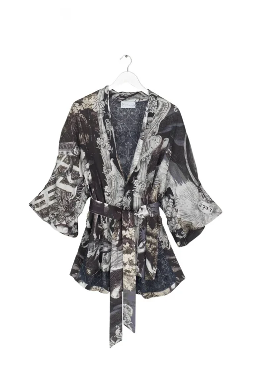 Sunburst Grey Wrap Jacket
