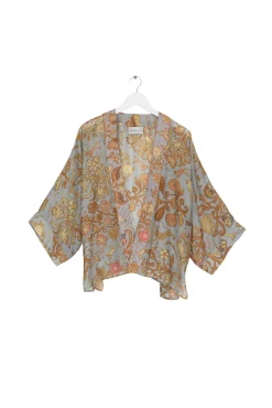Tudor Rose Grey Kimono
