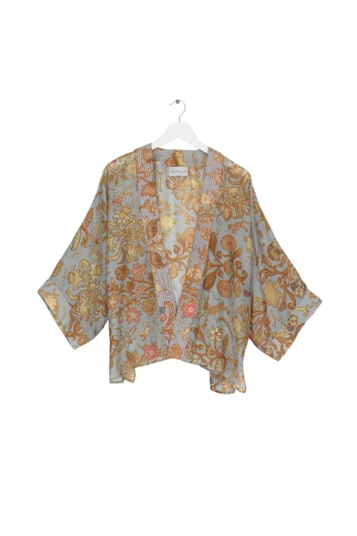 Tudor Rose Grey Kimono