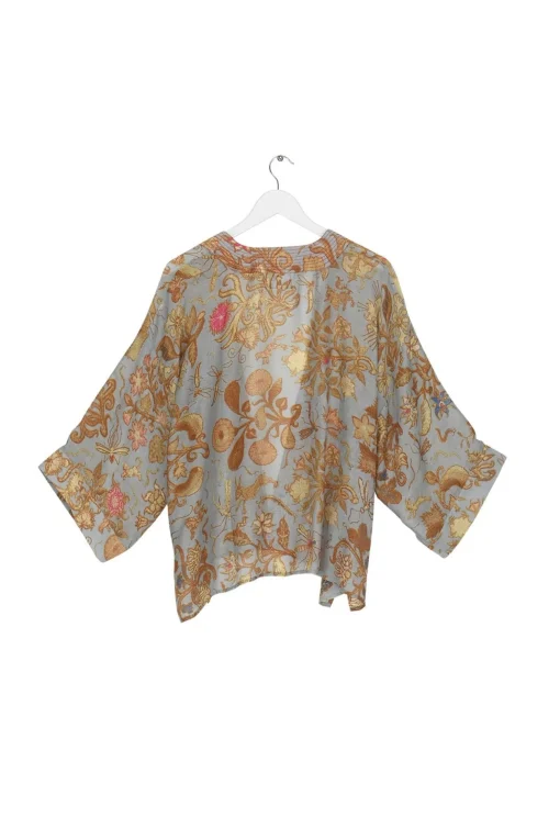 Tudor Rose Grey Kimono